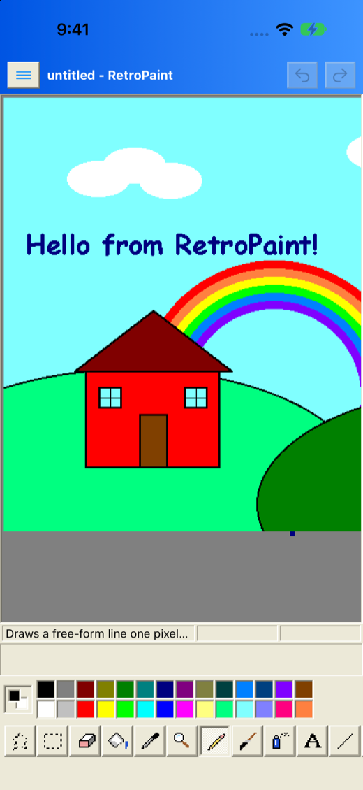 RetroPaint on iPhone